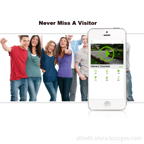 AlyBell Wi-Fi Intercom System Night Vision Waterproof Smart WiFi Video Doorbell